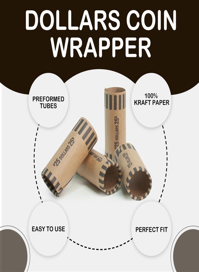 L LIKED 49 PCS Preformed Coin Wrappers Rolls -1 Dollars - Image 2