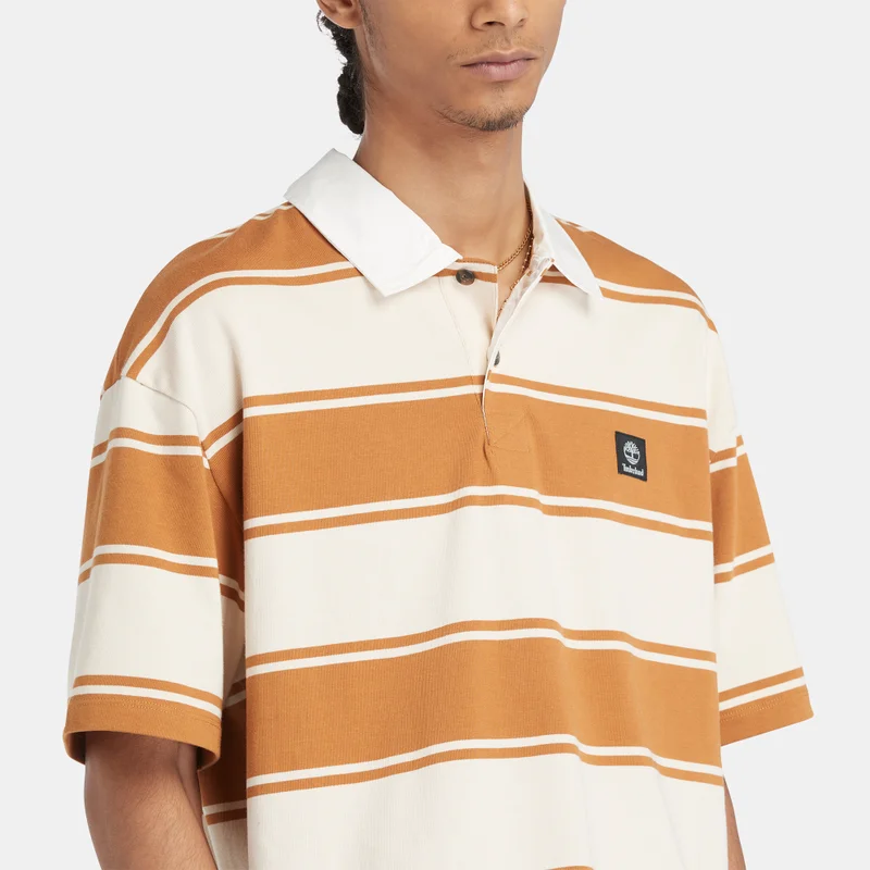 Timberland Men's Striped Rugby Polo Shirt