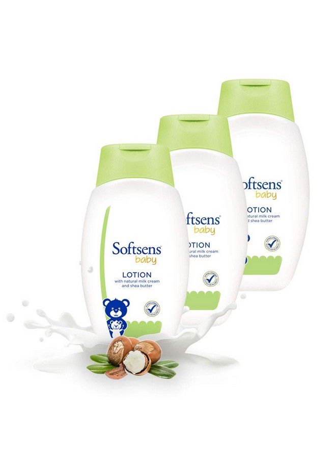Softsens Baby Nourishing Lotion With Milk Cream & Shea Butter ; No Paraben And Phthalates And No Harmful Chemicals For Baby Skin(200Ml X Pack Of 3 Green) - Image 2