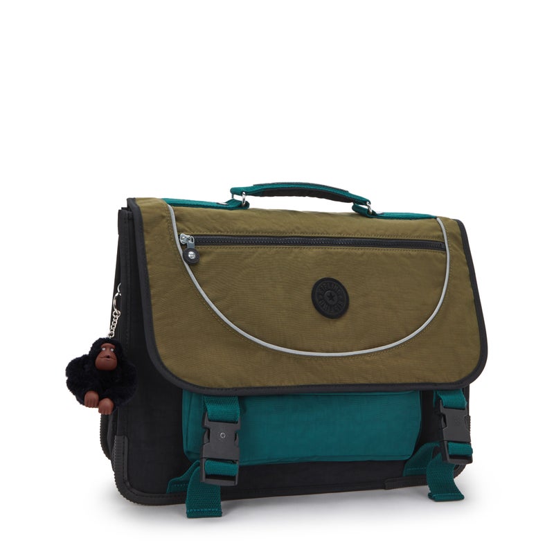 Kipling  Preppy Black Khaki Bl Medium schoolbag with Rain Cover 12074-5FY - Image 5