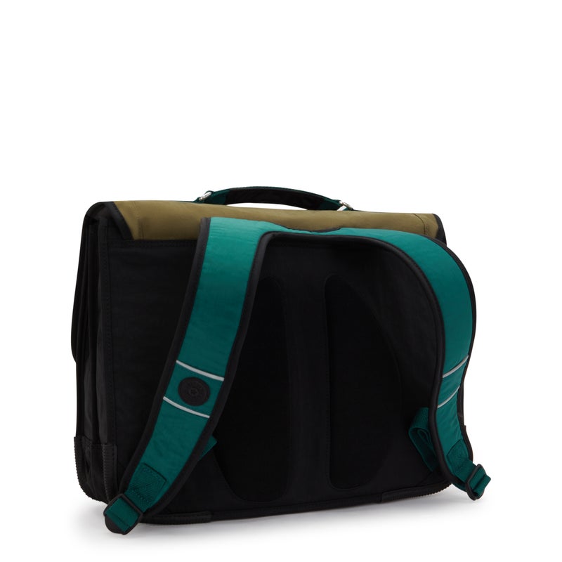 Kipling  Preppy Black Khaki Bl Medium schoolbag with Rain Cover 12074-5FY - Image 2