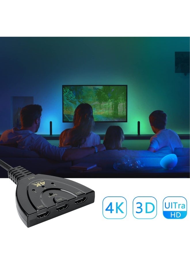 Generic - ReignSword HDMI Splitter Home Entertainment with Our 3 in 1 HDMI Selector Switch Box Enjoy 4K Resolution and Hassle-Free Switching - Image 1