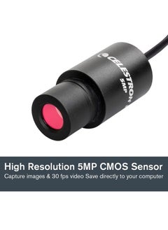 Celestron – 5MP CMOS Digital USB Microscope Imager – Digital Camera Captures Hi-Res Images and 30FPS Video – Perfect for Science Education and Classroom – Compatible with Mac OS and Windows  - Image 2