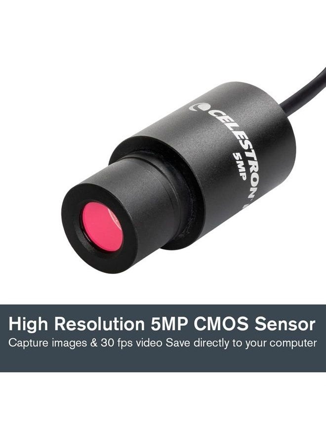 Celestron - – 5MP CMOS Digital USB Microscope Imager – Digital Camera Captures Hi-Res Images and 30FPS Video – Perfect for Science Education and Classroom – Compatible with Mac OS and Windows - Image 1