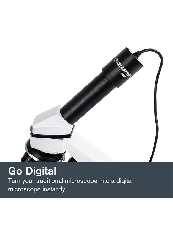 Celestron - – 5MP CMOS Digital USB Microscope Imager – Digital Camera Captures Hi-Res Images and 30FPS Video – Perfect for Science Education and Classroom – Compatible with Mac OS and Windows - Image 1