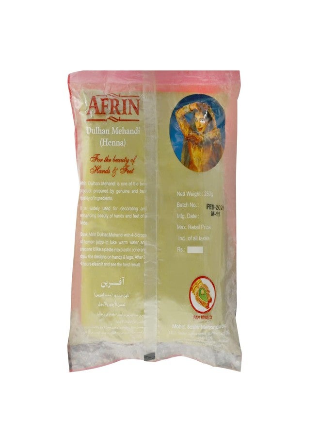 Afrin Dulhan Hair Mehendi (250 gm)|Natural Herbal Henna Powder for Hair Coloring, Conditioning & Shine|100% Herbal Hair Dye - Image 3