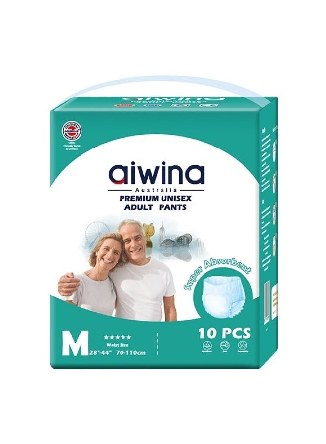 Aiwina Aiwina Premium Unisex Adult Pants 10 Pcs - Size M - Image 1