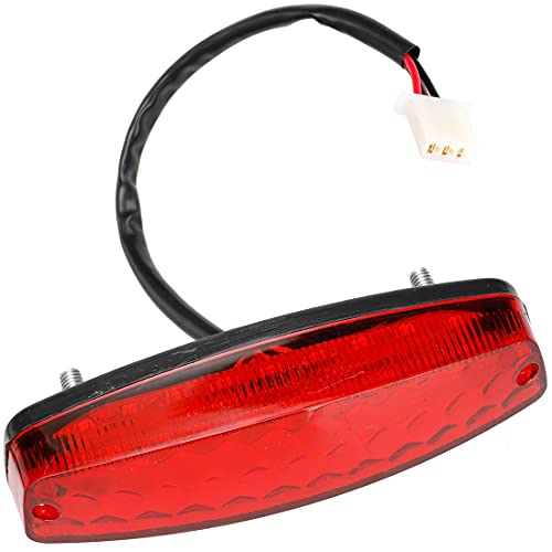 FVRITO 12V Led Rear Brake Tail light for 50cc 70cc 90cc 110cc 125cc Taotao 110B Boulder B1 Coolster 3050C Vitacci HAWK Peace Roketa Sunl BMS Bamboo RPS Raider 6 ICEbear JCL Chinese Quad ATV 4-Wheeler - Image 5
