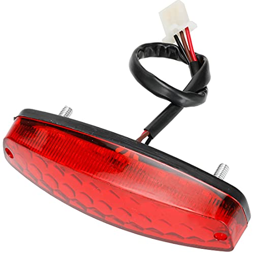 FVRITO 12V Led Rear Brake Tail light for 50cc 70cc 90cc 110cc 125cc Taotao 110B Boulder B1 Coolster 3050C Vitacci HAWK Peace Roketa Sunl BMS Bamboo RPS Raider 6 ICEbear JCL Chinese Quad ATV 4-Wheeler - Image 1