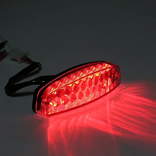 FVRITO 12V Led Rear Brake Tail light for 50cc 70cc 90cc 110cc 125cc Taotao 110B Boulder B1 Coolster 3050C Vitacci HAWK Peace Roketa Sunl BMS Bamboo RPS Raider 6 ICEbear JCL Chinese Quad ATV 4-Wheeler - Image 4
