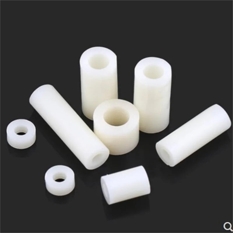 Spacers 500pcs M3 M4 M5 M6 M8 White Black Nylon ABS Non-Threaded Spacer Round Hollow Standoff Washer PCB Board Screw(White ABS Spacer,M3X10) - Image 4
