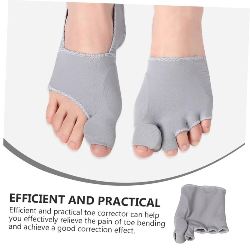Light Grey Bunion Corrector Toe Straightener Separator Breathable Comfort Unisex 1pc - Image 4