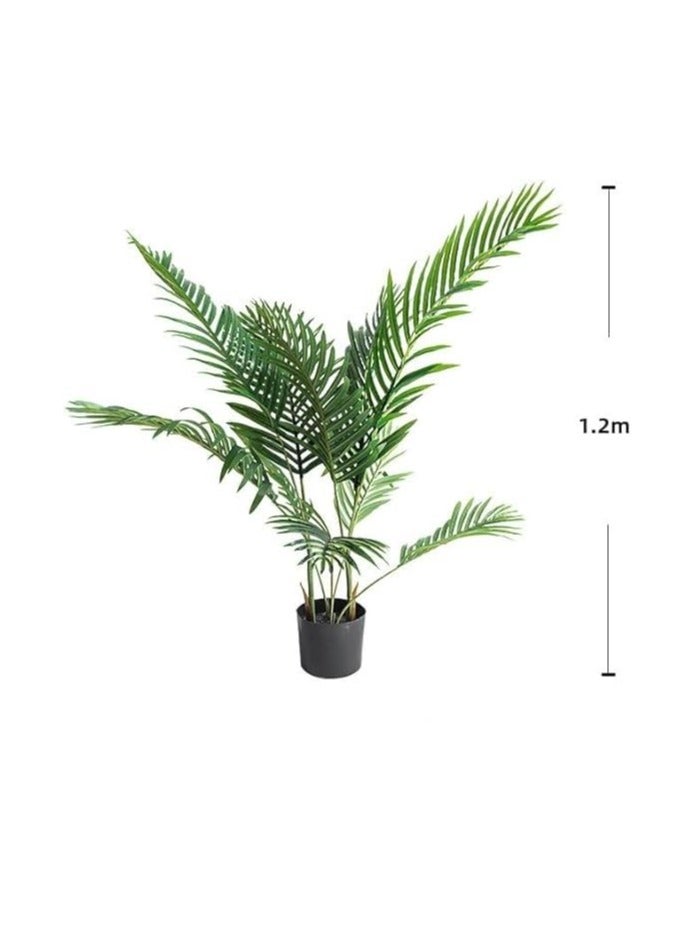 SKY-TOUCH Artificial Tree Fake Plants, 120cm Areca Palm Fake Trees Faux Plants Indoor Realistic Plants for Office Home Room Store Decor  - Image 3