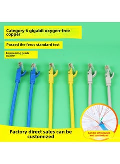 Category 6 Cat6 Network Cable Gigabit Network Jumper 1 2 3 5 10 20 30m Data Center Jumper-Color:[category 6 Gigabit] Light Gray-Line Length:0.8 M