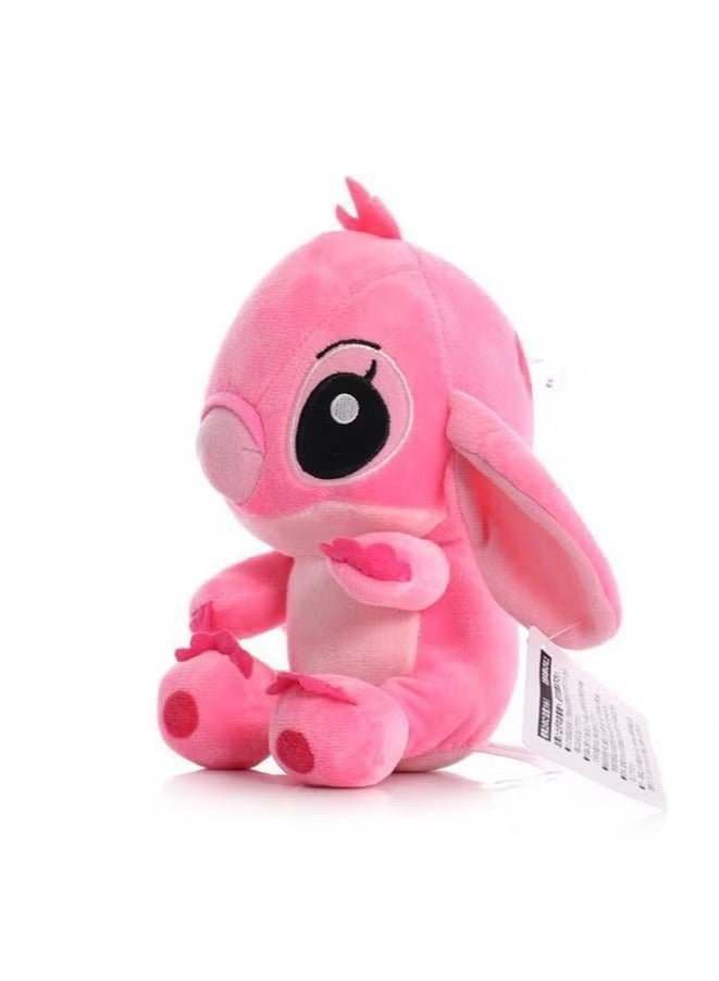 18cm Stitch Stuffed Plush Models Cartoon Stuffed Plush Dolls Anime Plush Baby Toys Kawaii Kids Birthday Gift(Pink) - Image 4