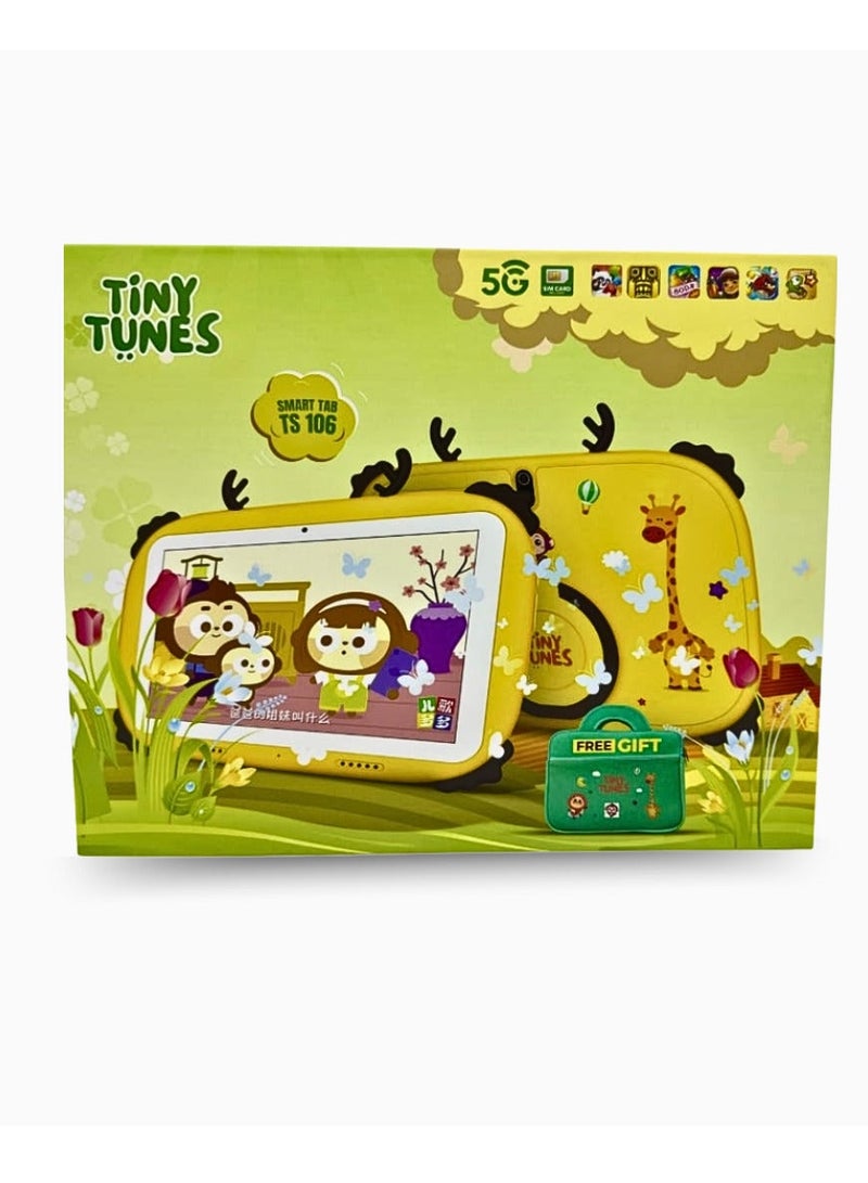 تيني تونز TS106 جهاز لوحي ذكي للأطفال مقاس 10 بوصات يدعم تقنية 5G، هدايا مجانية - Image 3