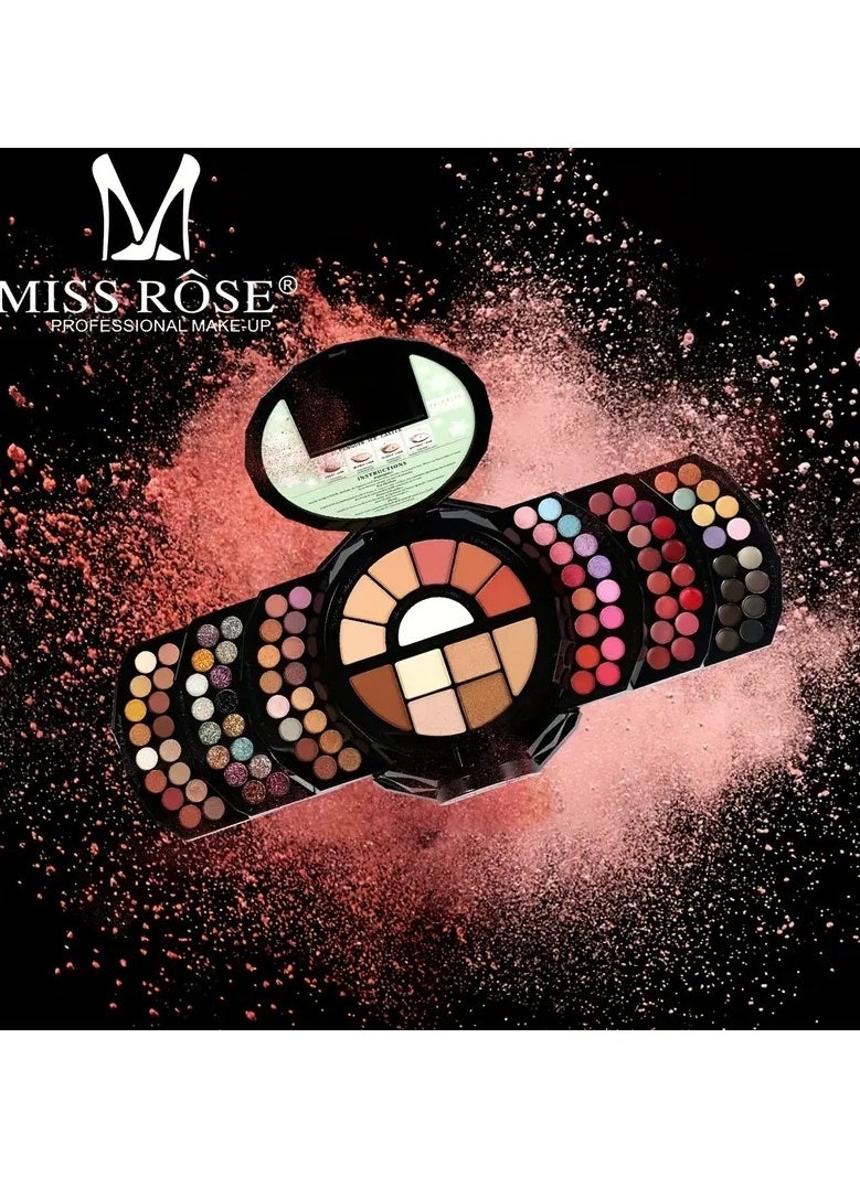 MISS ROSE M 109 colors All-in-One Makeup Kit with Penguin Ice Castle Gift Box  - Image 1