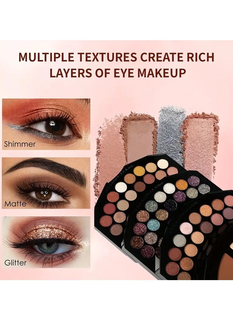 MISS ROSE M 109 colors All-in-One Makeup Kit with Penguin Ice Castle Gift Box  - Image 4