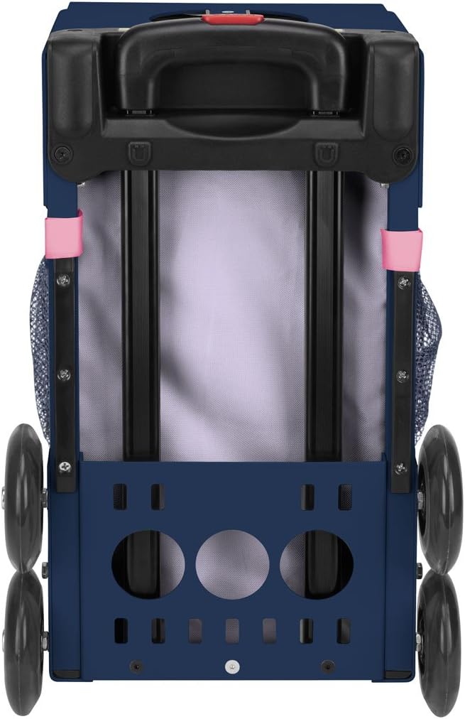 ZUCA Ice Dreamz Lux Sport Insert Bag and Navy Blue Frame with Flashing Wheels - Image 4