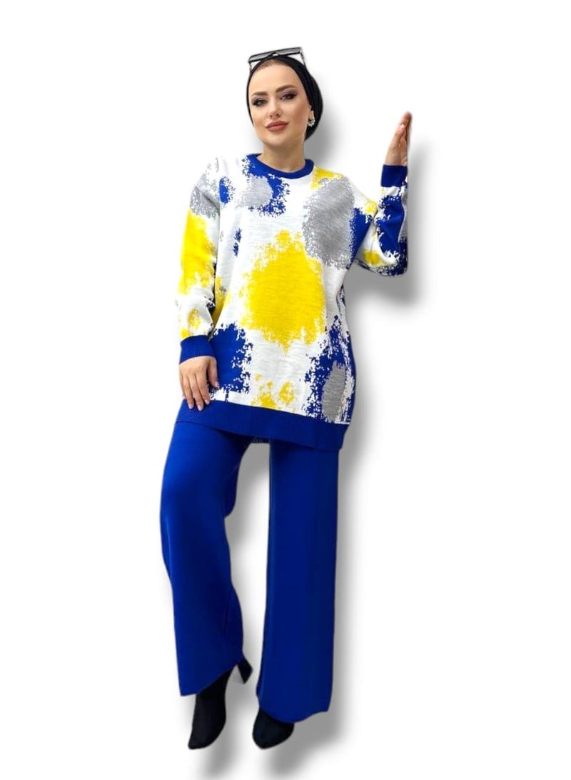 Women's Two-Piece Set, Chic and Comfortable Shirt and Wide Leg Pants Combo, Casual, Stylish, Fashionable Streetwear Apparel for Modern Trendsetters
