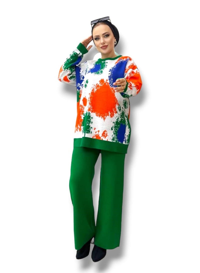 Women's Two-Piece Set, Chic and Comfortable Shirt and Wide Leg Pants Combo, Casual, Stylish, Fashionable Streetwear Apparel for Modern Trendsetters