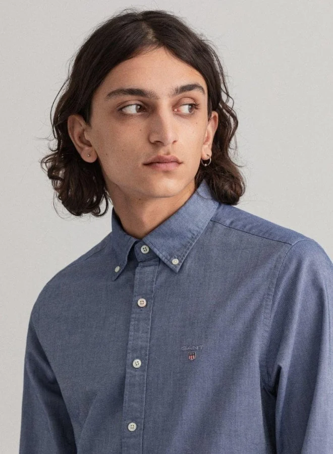 GANT  Gant Slim Fit Oxford Shirt for Men | Best Price UAE