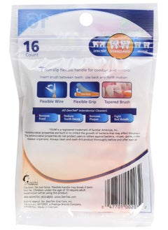 Dentek DenTek Easy Brush Dental Cleaners, Standard, 16 Count (Pack of 6)  - Image 2