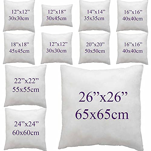 JDX Big Size Micro-Fiber Cushion Set of 2 - Size 24x24 Inch - Best Hotel Quality - Premium Fiber - Color White | Size 60x60 cm | 18011-2-24x24 - Image 4