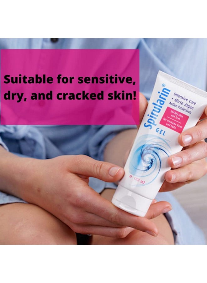 Spirularin Intensive Care Gel For Dry Skin And Feet Spirulina Microalgae Moisturizer For Sensitive Problem Skin 3.4 Fl Oz  - Image 5