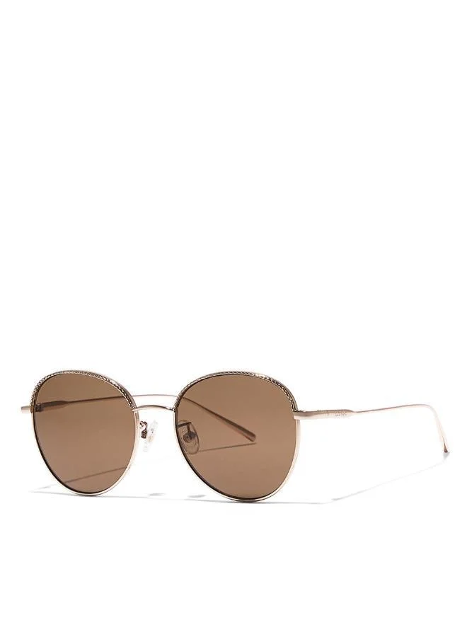 30Sundays 30Sundays FORGET-ME-NOT,Women Sunglasses, Round Sunglasses, UV Protection: UV400 (Gold,Brown)