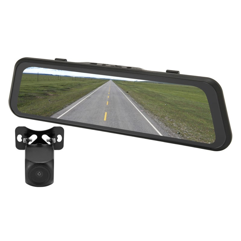 Mirror Dash Cam 9.66 Inch Touchscreen 1080P Dual Camera - 24H Parking Monitoring Night Vision Car DVR for Vehicle Drivers Daily Commute And Parking Safety - Image 2
