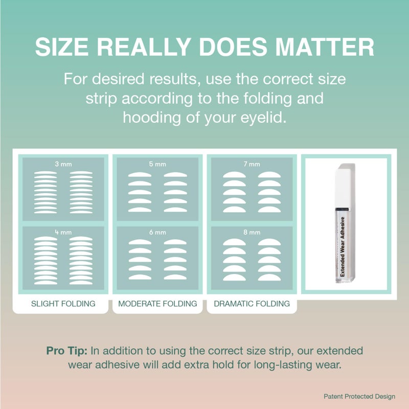 Contours Rx Lids by Design â€“ NÂ°3 Invisible Instant Eyelid Lift Strips for Slight Hooded, Droopy & Heavy Lids â€“ Medical-Grade, Non-Surgical Eye Lift Tape â€“ 80 Count - Image 3