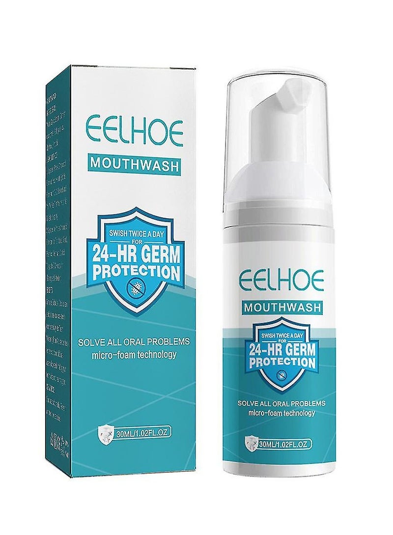 EELHOE Teeth Whitening Mouthwash, Calculus Removal, Healing Mouth Ulcers, Eliminating Bad Breath, Prevents and Treats Cavities,Tooth Regeneration(30ml) - Image 1