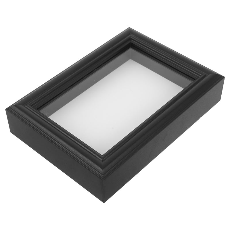 Frame for Insect Display with Clear Glass and Black Wood Shadow Box for Butterfly Specimen Collection - Image 1