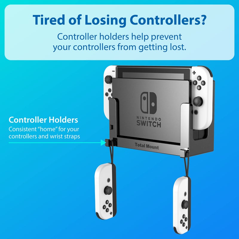 TotalMount Wall Mount for Nintendo Switch 1 (Mounts Switch 1 by TV) â€“ Switch 1 Black - Image 5
