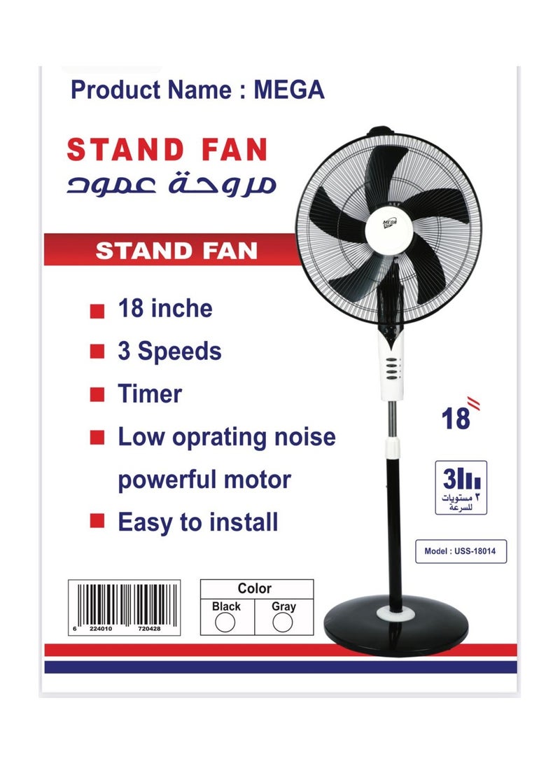 ميجا مروحة ستاند من ميجا , 18 بوصة , 5ريشة - Image 2