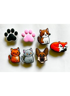 Marimari 7 Piece Slipper Ornaments Set with Cute Animal Figures  - Image 1