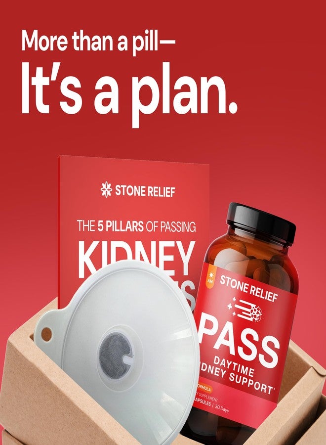 STONE RELIEF Chanca Piedra Herbal Kidney Support – Daytime Formula for Urinary Flow, Hydration & Routine Use | 180 Capsules - Image 2