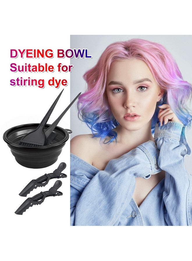 Yexixsr 5Pcs Professional Salon Hair Coloring Dyeing Kit, Hair Bleach Dit Hair Coloring Products with Hair Dye Brush, Hair Color Bowl, Hair Clips - Image 2
