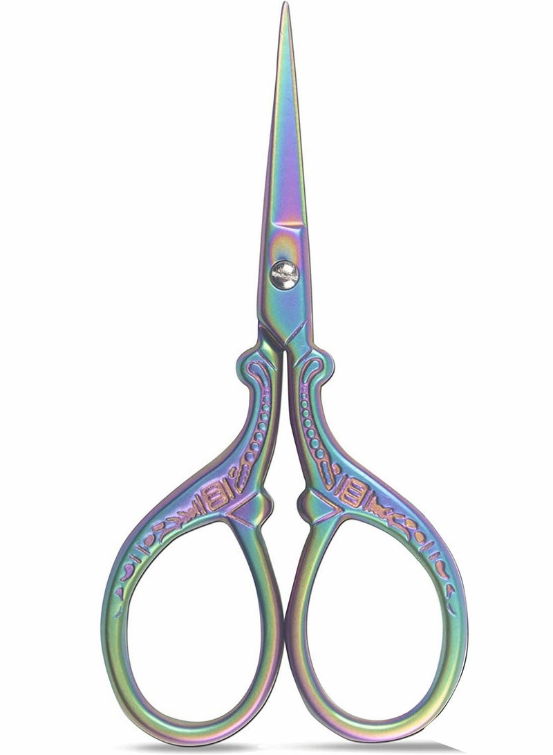 KASTWAVE Small Scissors, 1 Pack Embroidery Scissors 3.6 Inch Sewing Craft Sharp Scissors for Fabric Cutting Paper Crafting Office Scissors Sewing Handicrafts Tool - Image 1