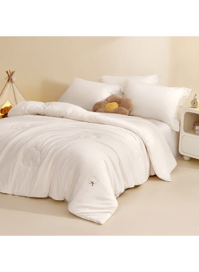 Luolaikids Cotton Quilt Filling, Infant Class A Antibacterial Pure Cotton Knitted Warm Winter Comforter, 200*230 - Image 1