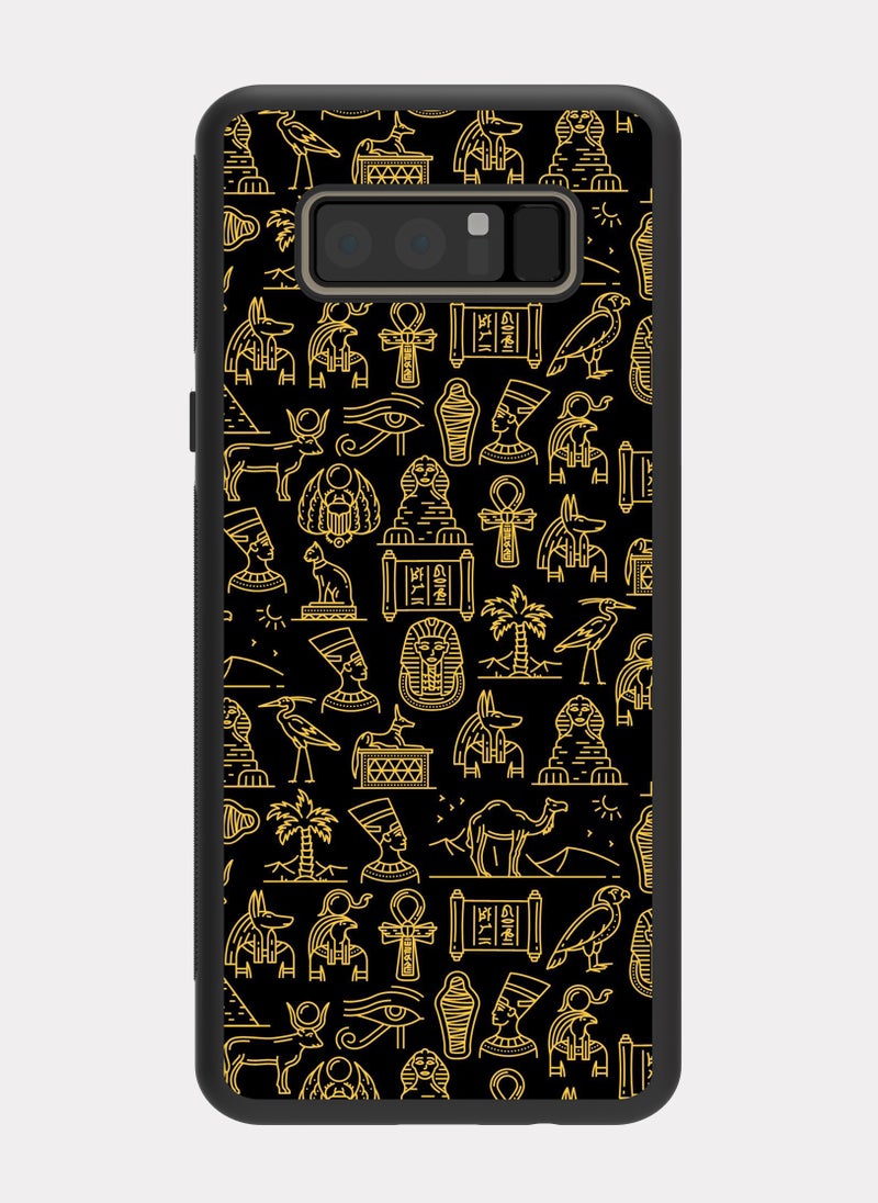 PXLAAT Samsung Galaxy Note 8 case cover Pharaonic Pattern - Image 1