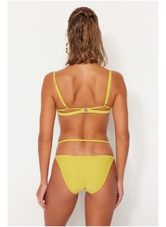 trendyol Oil Green Piping Normal Leg Bikini Bottom TBESS23BA00013  - Image 3