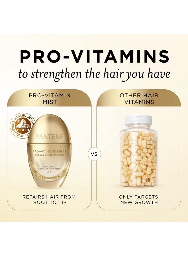 Pantene Pantene Pro-V Daily Repair Mist, Weightless Leave-On Treatment Strengthens & Rebuilds Damaged Hair, Reduces Breakage with Pro-Vitamin B5, 2.5 Fl Oz  - Image 5