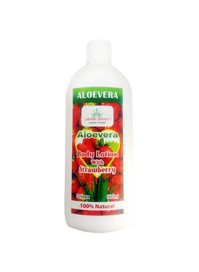 AryanShakti ARYAN SHAKTI's Strawberry Body Lotion 250 ml - real herbs as per Ayurveda Protect from Sunburn - Image 2