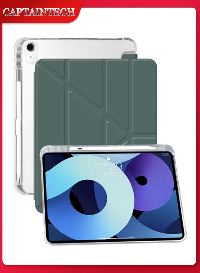 Captaintech iPad Air 11/10.9 Case (2020-2024) – Clear Shockproof Cover for M2 iPad Air 6th Gen u0026 4th/5th Gen | Slim Stand with Pencil Holder u0026 Auto Sleep/Wake - Image 1