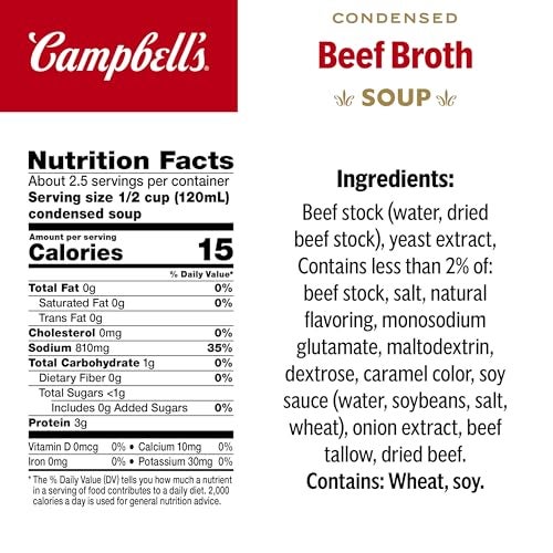 Campbell's Condensed Beef Broth, 10.5 Ounce Can (Case of 12) - Image 2
