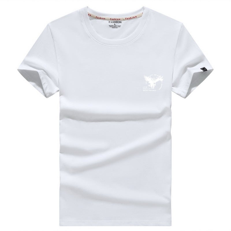 2020 Loose Large Size Men'S Short Sleeve T-Shirt Cotton Round Neck Printed T-Shirt Trendy Brand Men'S Clothes New T-Shirt - Image 1