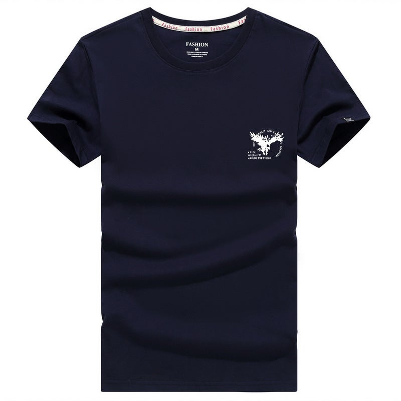 2020 Loose Large Size Men'S Short Sleeve T-Shirt Cotton Round Neck Printed T-Shirt Trendy Brand Men'S Clothes New T-Shirt - Image 5