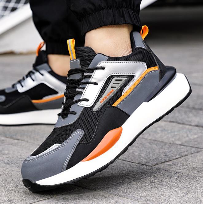 Labor Protection Shoes Men'S Steel Toe Cap Anti-Smashing Anti-Piercing Safety Shoes Lightweight Comfortable Pu Bottom Wear-Resistant Construction Site Shoes Breathable Men - Image 5